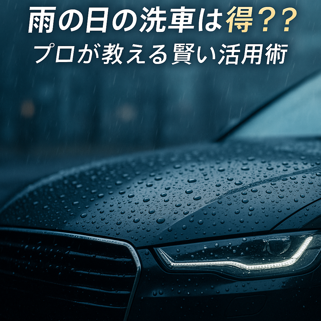雨の日に洗車してもいい？プロが教える雨天時の洗車方法と注意点