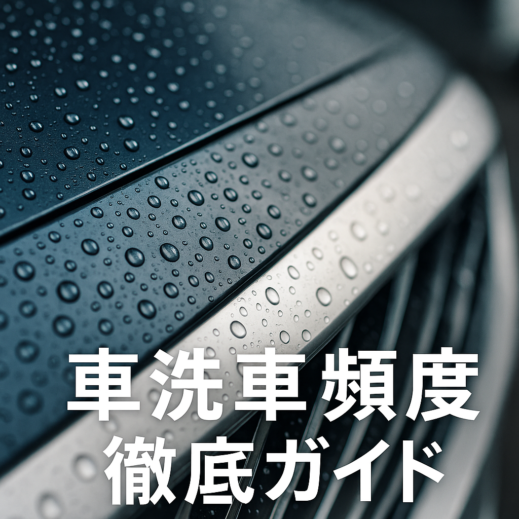 【プロ推奨】車の洗車頻度は？やりすぎ注意！車種・環境別の適切な回数